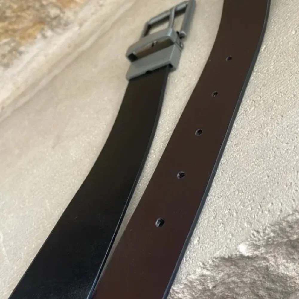 Children’s Place reversible belt black/brown silver buckle Size Small